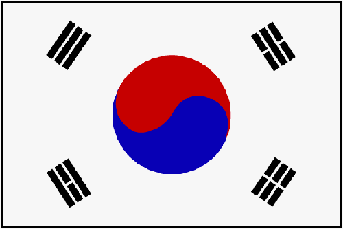 Flagge Südkorea
